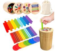 Montessori Toy from 1,2,3,4 Years Old,Montessori Games,Sorting Game,Wooden Motor Skills Toy,Educational Games for Girl and Boy,Children,Motive Education,Baby