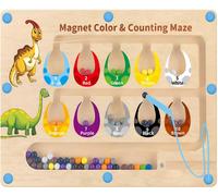 Montessori Toy from 2 3 4 5 6 Years Old Motor Skills Game Magnetic Maze Game from 2 to 6 Years Old Learning Color Sorting Game Gifts