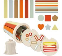 Montessori Toys for Children,Wooden Color and Shape Matching Games,Suitable Spielzeug AB 2 Jahre,Sorting and Stacking Toys for Babies from 1 to 3 Years,Color Macron