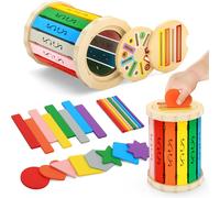 Montessori Toys from 1 Year Old,Montessori Toys 3 in 1 from 1 2 3 Years Old Girls Boys Toys Baby Gift Color Sorting Game Toys for Kids Motor Skills Toys