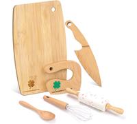 Montessori Wooden Knives Set of 6 for Kids Real Kitchen Montessori Kitchen Tools for Little Chefs