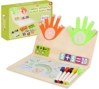 Montessori Wooden Mathematical Toy for Kids 3-7 Years Old Counting Board Educational Games for Addition and Subtraction Educational Gift for Boys and Girls Kindergarten