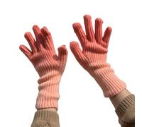 Montesy 1 paire de gants thermiques à 2 doigts pour écran tactile pour femme - En tricot extensible - Chaud - Pour l'hiver - Pour smartphones et textes