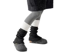 Montesy 1 paire de jambières douces pour enfants, chaudes et confortables pour un usage quotidien et une fête quotidienne, Noir , taille unique