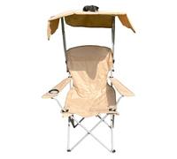 Montesy Chaise de plage pliante avec pare-soleil réglable en tissu Oxford léger pour activités de plein air