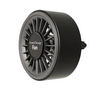 Montesy Désodorisant de voiture avec ventilateur silencieux et éclairage 7 couleurs à fixation rapide pour cabines - Diffuseur de parfum multifonction pour voiture