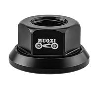 Montesy Écrou de moyeu de vélo à bride avant roue arrière Vis de verrouillage en alliage d'aluminium Écrou de roue de vélo Pignon fixe pliable