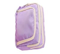 Montesy Grande trousse à crayons grande capacité pour l'école, le bureau, les voyages, violet, as the pic show