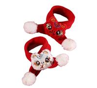 Montesy Lot de 2 adorables écharpes en tricot pour chien Motif serpent