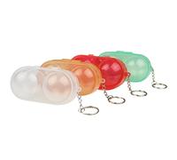 Montesy Lot de 2 boîtes de rangement pour balles de tennis de table avec porte-clés pour accessoires d'entraînement sportif