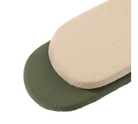 Montesy Lot de 2 draps de berceau respirants amovibles pour matelas à langer pour nouveau-nés, berceau, literie pour bébé