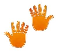 Montesy Lot de 2 grands gants en mousse double face pour équipe d'événement sportif