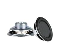 Montesy Lot de 2 haut-parleurs portables 52 mm 4 Ohm 5 W Multimédia étanche côté caoutchouc Home Cinéma