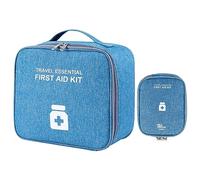 Montesy Lot de 2 sacs de premiers secours vides étanches de grande capacité pour soignants, a