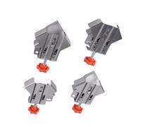 Montesy Lot de 4 pinces à angle droit en acier à 90 degrés avec poignée rotative pour le travail du bois et le soudage