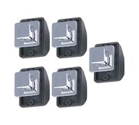 Montesy Lot de 5 loquets à bouton-poussoir en métal résistants pour bateaux, remorques, maisons