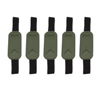 Montesy Lot de 5 trousses à crayons avec bandes élastiques réglables en cuir pour carnet de notes à couverture rigide, Vert, 9x3.8cm