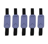 Montesy Lot de 5 trousses à crayons avec bandes élastiques réglables en cuir pour carnet de notes à couverture rigide, bleu, 9x3.8cm