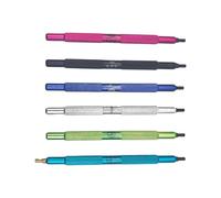 Montesy Lot de 6 poinçons colorés en aluminium pour réparation de bracelet de montre avec embouts à double extrémité