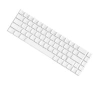 Montesy Lot de 68 touches vierges minimalistes blanches pour claviers mécaniques pour bureau et jeux