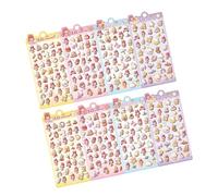 Montesy Lot de 8 autocollants en relief d'animaux de dessin animé pour collectionner, explorer, sac d'école, scrapbooking, décoration en relief