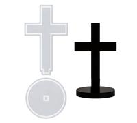 Montesy Moules en silicone en forme de croix 3D pour décoration de la maison