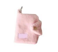 Montesy Porte-monnaie en peluche robuste, doux et portable, pratique pour un usage quotidien, accessoire pour femmes et filles à la mode, rose, as the pic show