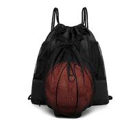 Montesy Sac à bandoulière de basket-ball, sac portable, sac à dos pliable pour garçons avec cordon de serrage