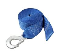 Montesy Sangle de treuil avec crochet pour le remorquage de véhicules - Sangle de remplacement robuste - Accessoires de remorque de bateau - 6 m / 8 m / 10 m