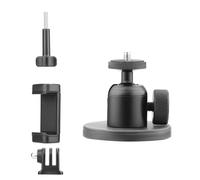 Montesy Support magnétique rotatif à 360 degrés pour appareil photo Action 5 Support de montage portable avec adaptateur 6,35 mm