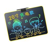 Montesy Tablette d'écriture LCD rechargeable de 41,9 cm pour enfants, gribouillage, tableau d'art portable avec bouton d'effacement