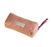 Montesy Trousse à stylos tendance de 19,1 x 8,9 x 6,1 cm, grande capacité, avec fermeture éclair, grand compartiment pour femmes et étudiantes, Orange, as the pic show