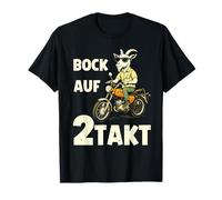 Monteur sur 2 Temps - Drôle S50 Retro RDA cyclomoteur avec chèvre 1:50 T-Shirt