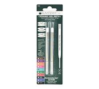 Monteverde Cartouches sans capuchon, Lot de 2 pièces, pointe fine encre gel, turquoise, recharge pour stylo à bille Parker (P422tq)