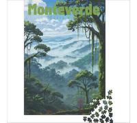 Monteverde Cloud Forest Puzzle 1000 pièces | puzzle relaxant pour la pleine conscience un passe temps paisible pour se concentrer et profiter d'un moment calme38x52cm