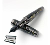 Monteverde Invincia Vega Starlight Stylo plume Pointe moyenne Design audacieux Instrument d'écriture de qualité supérieure Jaune