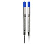 Monteverde Lot de 2 recharges de gel sans capuchon pour Parker, extra fine, bleu, lot de 2