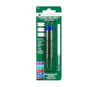 Monteverde Recharge Gel sans capuchon Pointe fine compatible Stylo à bille Parker - Bleu (Lot de 2)