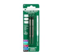 Monteverde Recharge Gel sans capuchon Pointe fine compatible Stylo à bille Parker - Noir (Lot de 2)