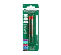 Monteverde Recharge Gel sans capuchon Pointe fine compatible Stylo à bille Parker - Rouge (Lot de 2)