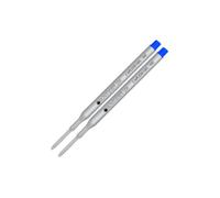 Monteverde Recharge Gel sans capuchon Pointe fine compatible Stylo à bille Sheaffer - Bleu (Lot de 2)
