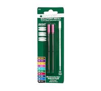 Monteverde Recharges pour Stylo à bille Pointe moyenne, rouleau souple, compatible Stylos Cross - Rose (Lot de 2)