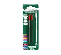 Monteverde Recharges pour Stylo à bille Pointe moyenne, rouleau souple, compatible Stylos Cross - Rouge (Lot de 2)