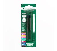 Monteverde Recharges pour Stylo à bille Pointe moyenne, rouleau souple compatible Stylos Parker - Bleu/Noir (Lot de 2)