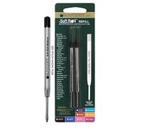 Monteverde Recharges pour Stylo à bille Pointe moyenne, rouleau souple compatible Stylos Parker - Bleu (Lot de 2)