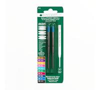 Monteverde Recharges pour Stylo à bille Pointe moyenne, rouleau souple compatible Stylos Parker - Turquoise (Lot de 2)