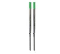 Monteverde Recharges pour Stylo à bille Pointe moyenne, rouleau souple compatibles Stylos à bille Sheaffer - Vert (Lot de 2)
