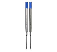 Monteverde S132BU Recharge Soft Roll pour stylo bille Sheaffer Pointe moyenne Encre bleue Lot de 2