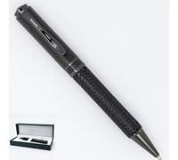 Monteverde Stylo à bille de luxe USA Innova Formula M - Finition noire inspirée du carbone - Encre gel bleue lisse - Design Performance moderne - Stylo Parker rechargeable