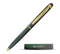 Monteverde USA Poquito Stylus Pen - Classic Green | Stylo à bille compact en métal avec stylet capacitif | Rechargeable avec mini recharges à bille internationales standard D1